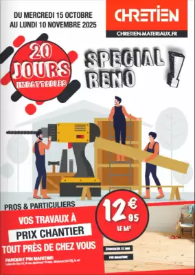 Catalogue Chretien Matériaux (valable jusqu'au 10-11)