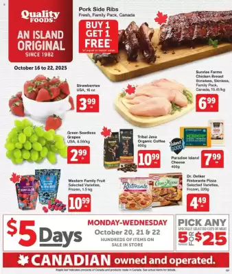Quality Foods flyer (valid until 23-10)