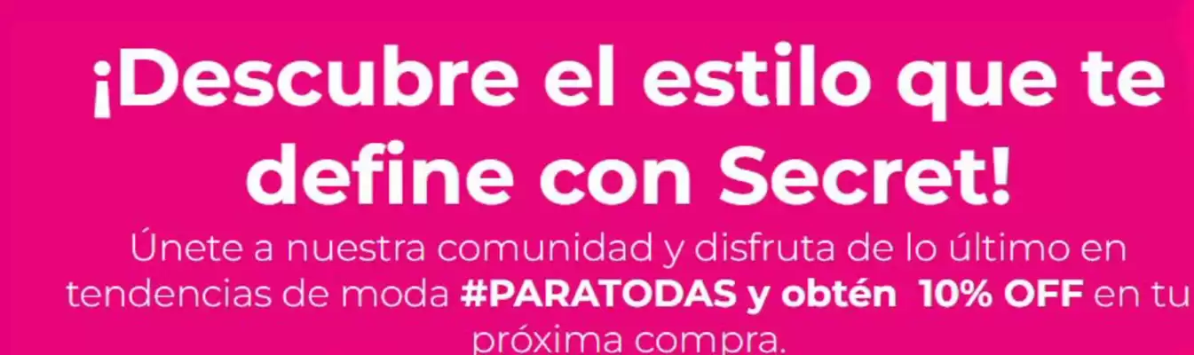 Catálogo Secret (válido hasta 5-11)