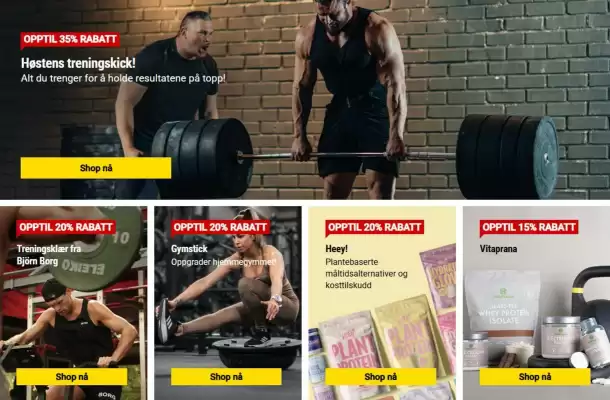 Gymgrossisten kundeavis (gyldig til 29-10)