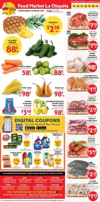 La Chiquita Food Market weekly ad (valid until 21-10)