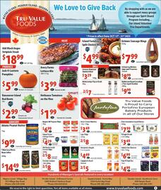 Tru Value Foods flyer week 42 Page 1