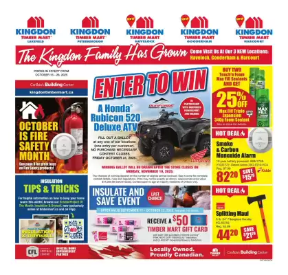 Timber Mart flyer (valid until 21-10)