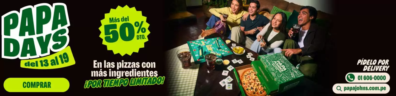 Catálogo Papa John's (válido hasta 19-10)
