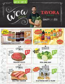 Tavora Foods flyer Page 1