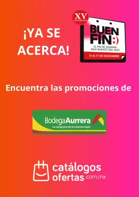 Buen Fin Bodega Aurrerá (válido hasta 13-11)