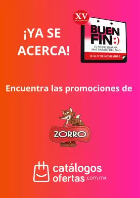 Buen Fin Zorro (válido hasta 13-11)