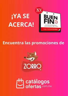 Buen Fin Zorro (válido hasta 13-11)