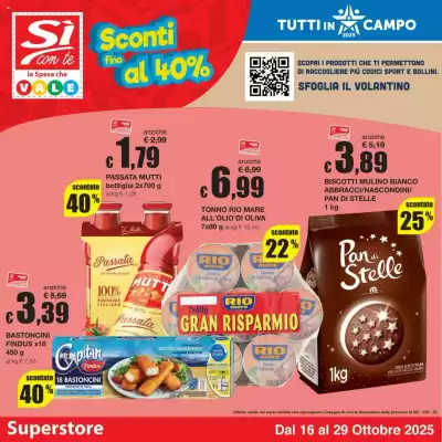 Volantino Sì con te Superstore (valido fino al 29-10)