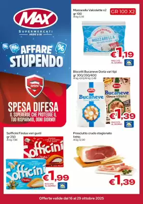 Volantino MAX Supermercati (valido fino al 29-10)