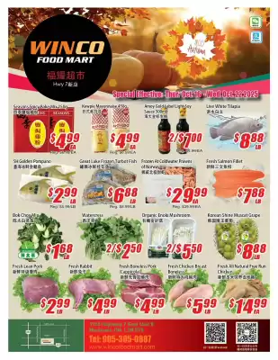 WinCo Food Mart flyer (valid until 22-10)