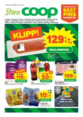 Stora Coop reklamblad (giltig till och med 26-10)