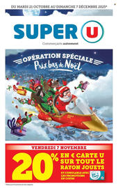Catalogue Super U | Prix bas de Noël page 1