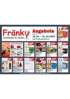 Fränky Getränke Prospekt (gültig bis 31-10)