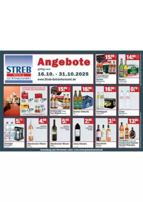 Streb Getränkemarkt Prospekt (gültig bis 31-10)