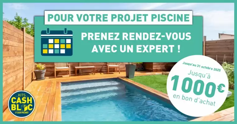 Catalogue Cash Piscines (valable jusqu'au 31-10)