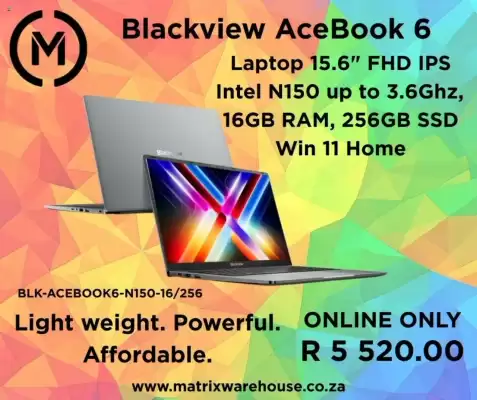 Matrix Warehouse catalogue (valid until 22-10)