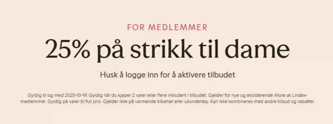 Lindex kundeavis (gyldig til 19-10)