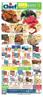 Chief Supermarket weekly ad (valid until 22-10)