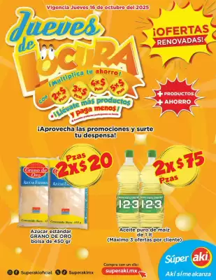 Folleto Super Aki (válido hasta 16-10)