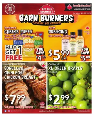 Red Barn Market flyer (valid until 22-10)