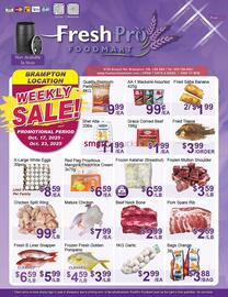 FreshPro Foodmart flyer week 42 Page 1