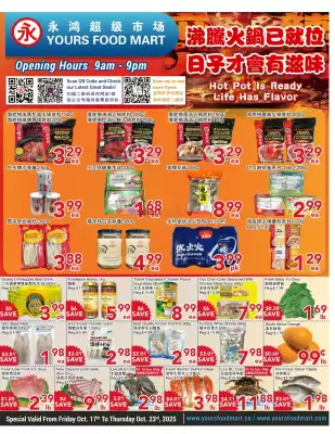 Yours Food Mart flyer (valid until 22-10)