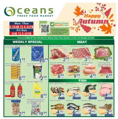 Oceans Fresh Food Market flyer (valid until 23-10)