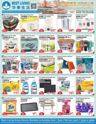 Best Living flyer (valid until 23-10)