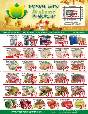 Fresh Win Foodmart flyer (valid until 23-10)