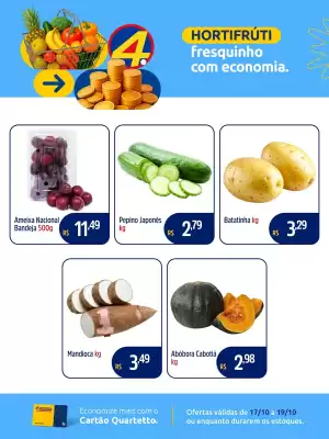 Catálogo Quartetto Supermercados (válido até 19-10)