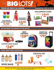Big Lots weekly ad week 42 Page 1