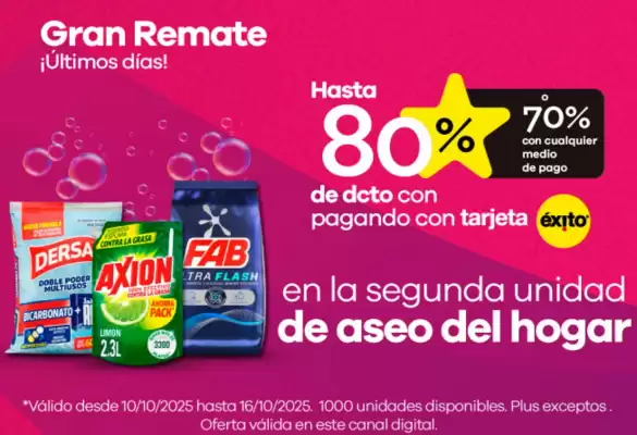 Catálogo Éxito (válido hasta 30-10)