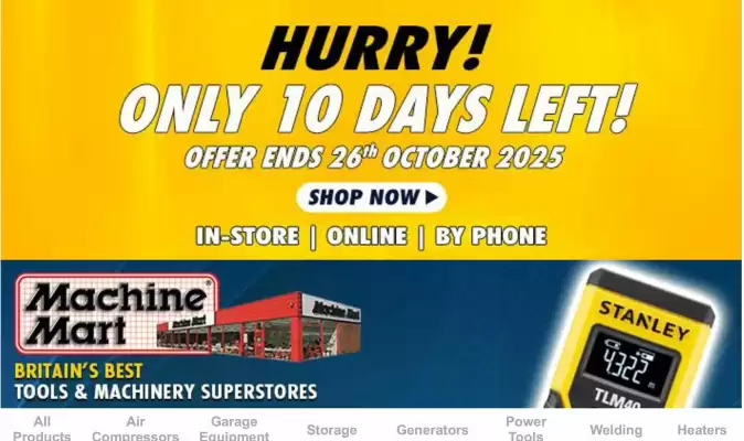 Machine Mart catalogue (valid until 21-10)