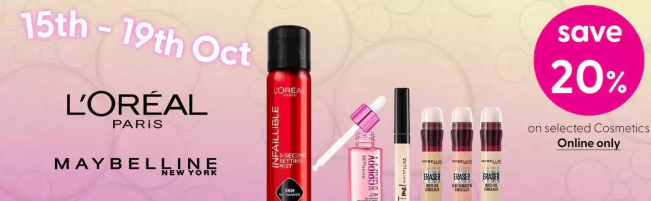 Superdrug catalogue (valid until 19-10)