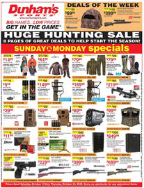 Dunham's Sports weekly ad week 42 Page 1
