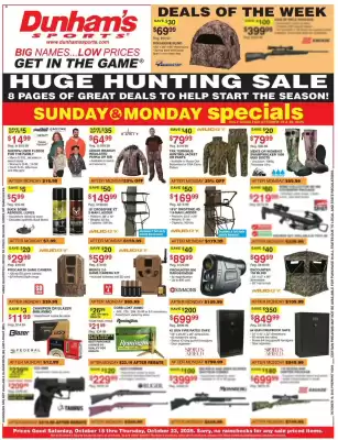 Dunham's Sports weekly ad