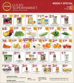 Lucky Supermarket flyer week 42 Page 1