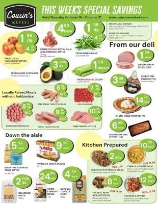 Cousin's Market flyer (valid until 23-10)