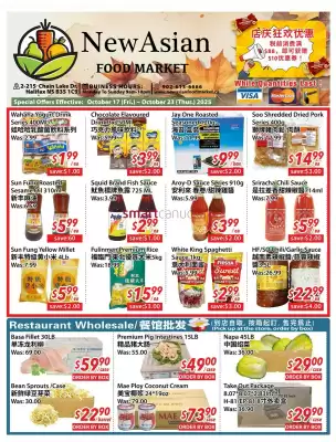 New Asian Food Market flyer (valid until 23-10)