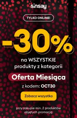 Sinsay gazetka (ważność do 20-10)