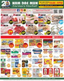 Nam Dae Mun Farmers Market weekly ad week 42 Page 1