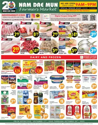 Nam Dae Mun Farmers Market weekly ad (valid until 23-10)