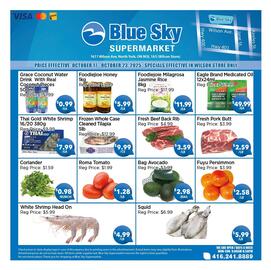 Blue Sky Supermarket flyer week 42 Page 1