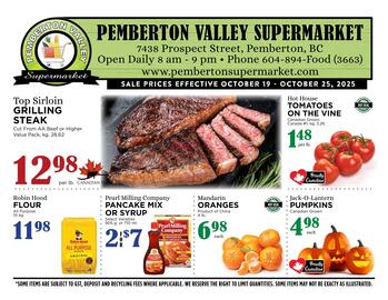 Pemberton Valley Supermarket flyer week 42 Page 1