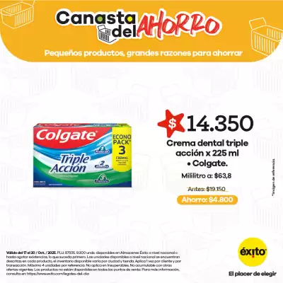 Catálogo Éxito (válido hasta 20-10)