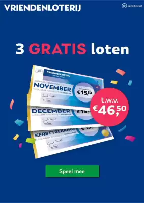 Vriendenloterij folder (geldig t/m 20-10)