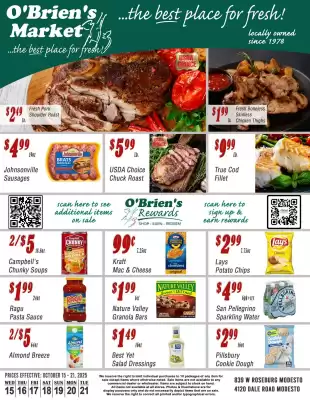 O'briens Market weekly ad (valid until 21-10)