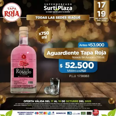 Catálogo Supermercados Surtiplaza (válido hasta 19-10)