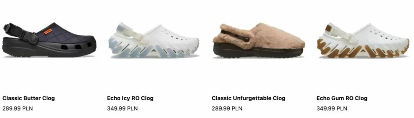 Crocs gazetka (ważność do 2-11)